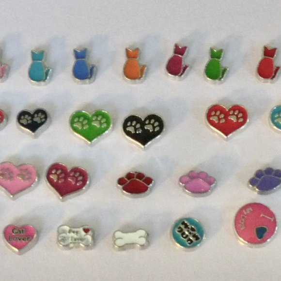 💟 - 350pcs Floating Locket Charms Assorted Mix - Picture 14 of 16